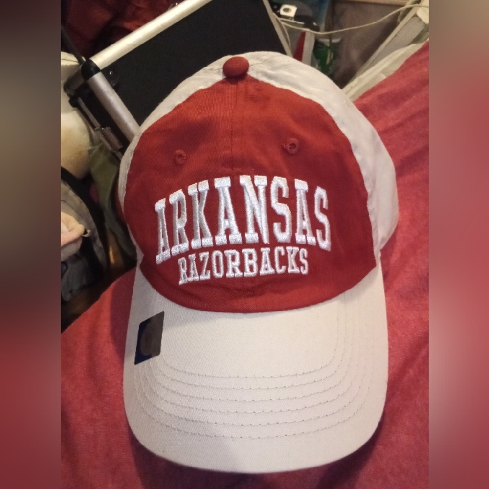 Arkansas Razorbacks Red and White Cap